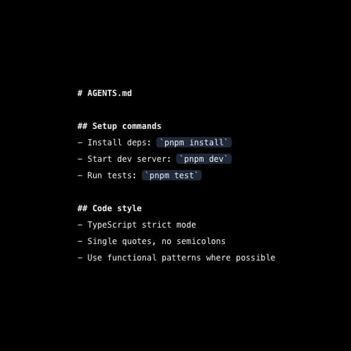 AGENTS.md: Un formato base para agentes basados en LLM
